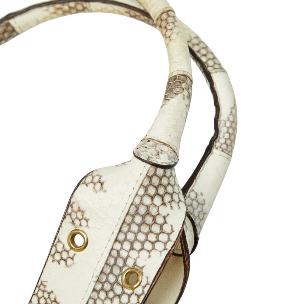 Dior logo handbag tote bag white Ivory leather - Picture 8 of 9